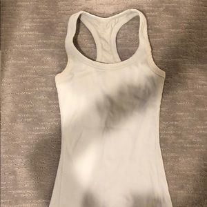 Alo white workout tank size small